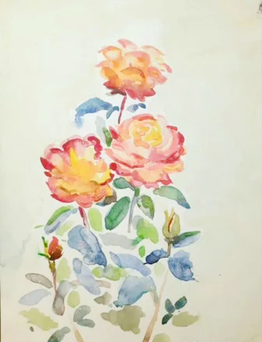 Розы - акварель